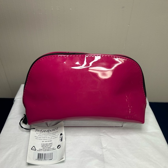 Yves Saint Laurent Handbags - Yves Saint Laurent Pink Cosmetic Bag with 5-Piece Makeup Set